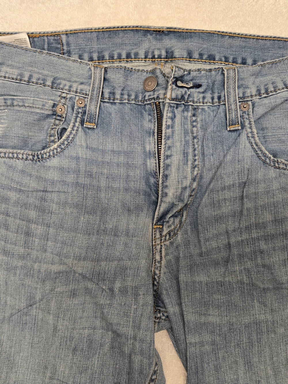 Levi's 569 Waterless Men's Relaxed Fit Light Wash Blue Jeans